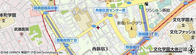西新宿調剤薬局周辺の地図