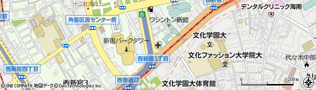 キンプトン新宿東京周辺の地図