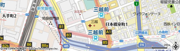 レリアン日本橋三越本店プラスハウス店周辺の地図