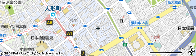 東京都中央区日本橋人形町2丁目18周辺の地図