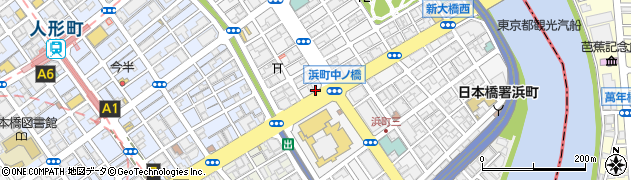 東京都中央区日本橋浜町2丁目23周辺の地図