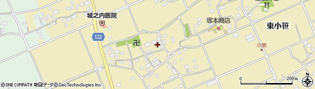 千葉県匝瑳市東小笹834周辺の地図