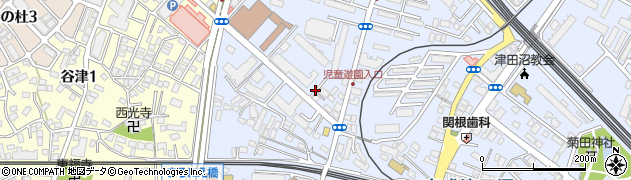 津田沼2丁目児童遊園周辺の地図