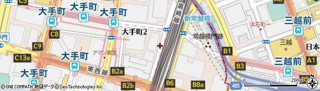 東京都千代田区大手町2丁目周辺の地図