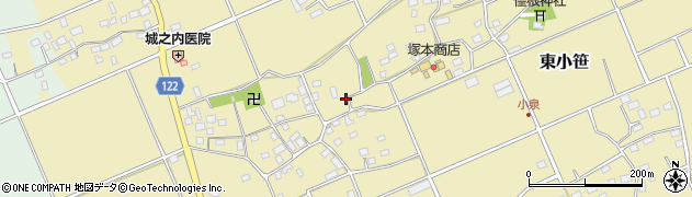 千葉県匝瑳市東小笹周辺の地図