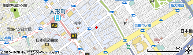東京都中央区日本橋人形町2丁目20周辺の地図