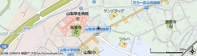 山梨正徳寺郵便局 ＡＴＭ周辺の地図