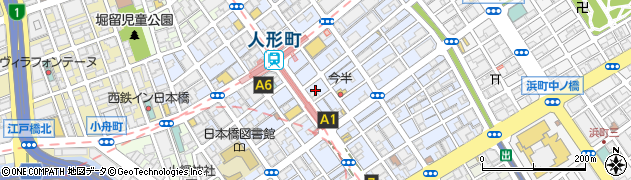 東京都中央区日本橋人形町2丁目5周辺の地図