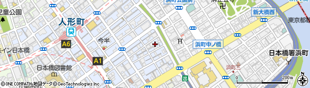 東京都中央区日本橋人形町2丁目33周辺の地図