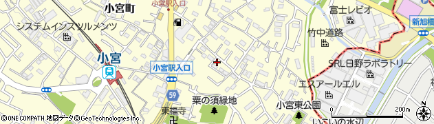 東京都八王子市小宮町1047周辺の地図