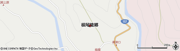 岐阜県本巣市根尾能郷周辺の地図