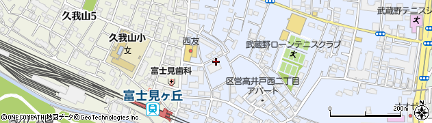 東京都杉並区高井戸西2丁目11周辺の地図