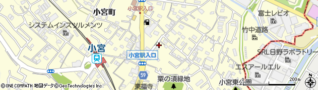 東京都八王子市小宮町1041周辺の地図