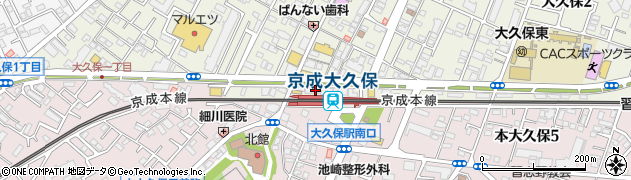 牛角 京成大久保店周辺の地図