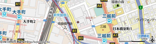 東京都中央区日本橋本石町2丁目周辺の地図