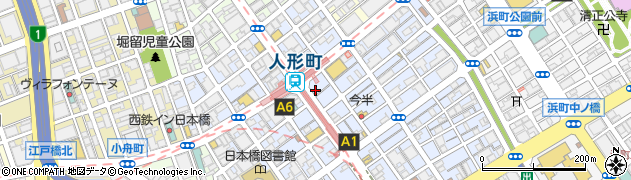 東京都中央区日本橋人形町2丁目6-3周辺の地図