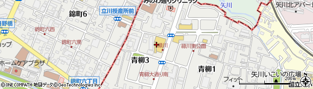 うさちゃんクリーニング　西友青柳店周辺の地図