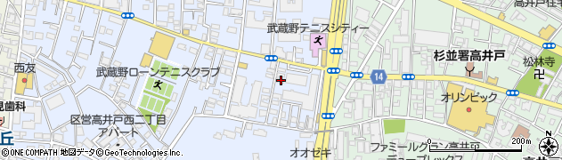 東京都杉並区高井戸西2丁目18-15周辺の地図