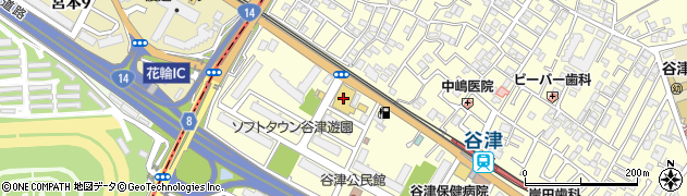 ヨークマート谷津店周辺の地図