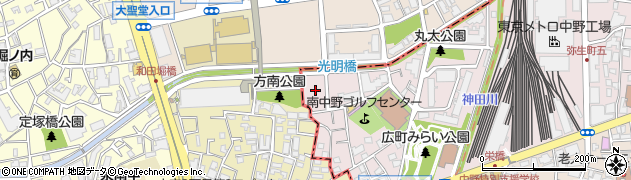 東京都中野区弥生町6丁目14周辺の地図