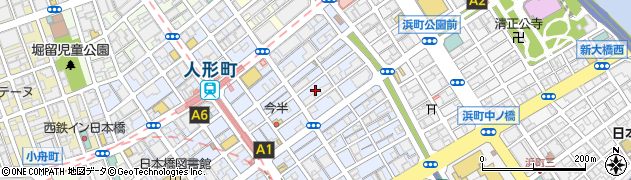 東京都中央区日本橋人形町2丁目22周辺の地図