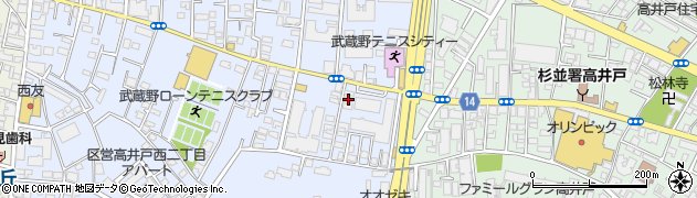 東京都杉並区高井戸西2丁目18-16周辺の地図