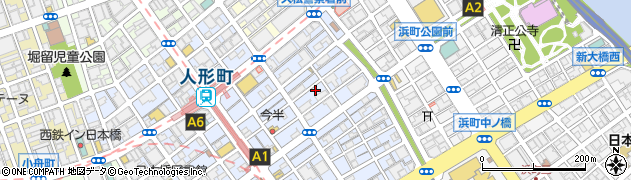 東京都中央区日本橋人形町2丁目22-6周辺の地図