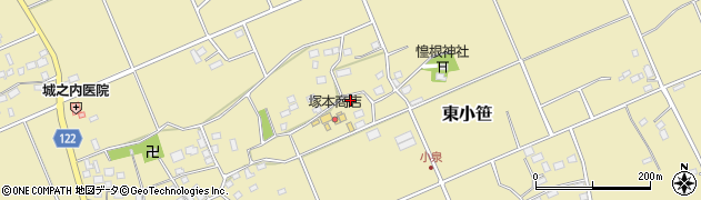 千葉県匝瑳市東小笹1837周辺の地図