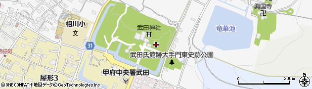 武田神社宝物殿周辺の地図