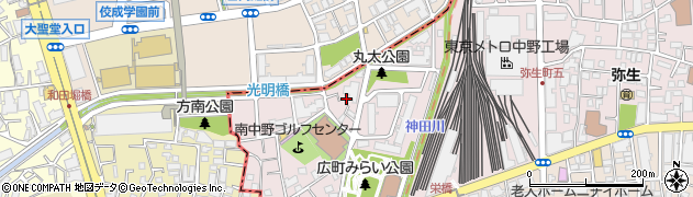 東京都中野区弥生町6丁目5周辺の地図
