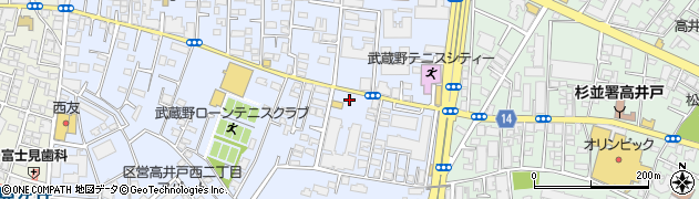 オリックスレンタカー高井戸店周辺の地図