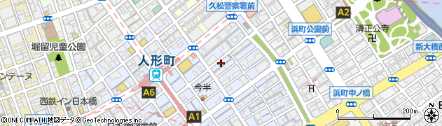 東京都中央区日本橋人形町2丁目24周辺の地図