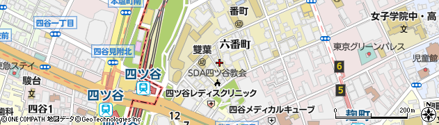 東京都千代田区六番町9周辺の地図
