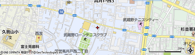 東京都杉並区高井戸西2丁目14-36周辺の地図