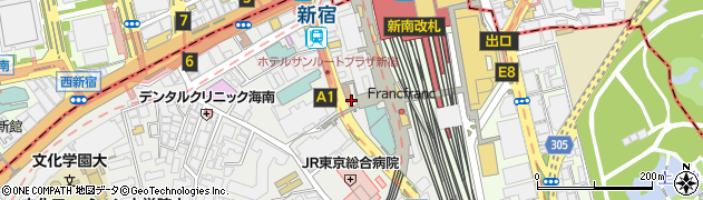 新宿TRビル駐車場【利用時間:日・祝のみ 10:00~20:00】【機械式】周辺の地図