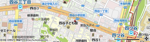 東京都新宿区四谷2丁目周辺の地図