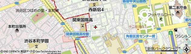 アレンタール西新宿周辺の地図