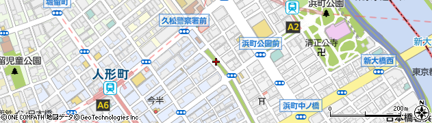 東京都中央区日本橋人形町2丁目37周辺の地図