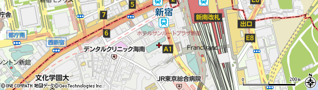 東京都渋谷区代々木2丁目3周辺の地図