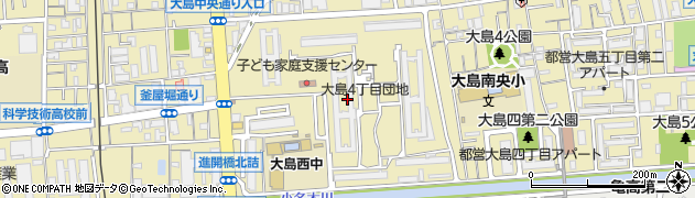 東京都江東区大島4丁目周辺の地図