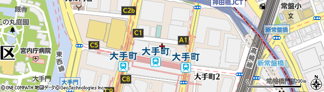 東京都千代田区大手町周辺の地図
