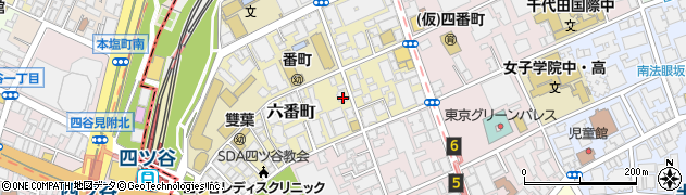 東京都千代田区六番町7-1周辺の地図