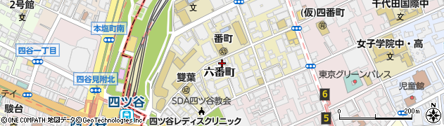 東京都千代田区六番町7-19周辺の地図