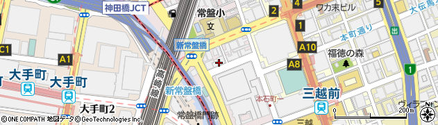 東京都中央区日本橋本石町3丁目周辺の地図