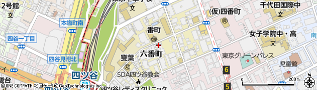 東京都千代田区六番町7-20周辺の地図