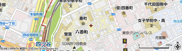 東京都千代田区六番町7-4周辺の地図