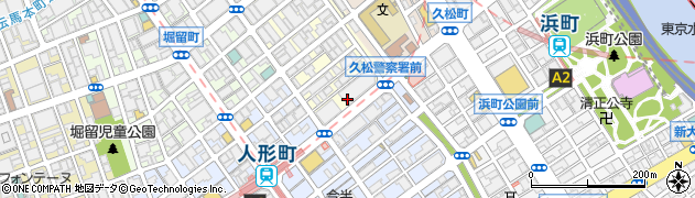 東京都中央区日本橋富沢町1周辺の地図