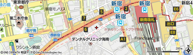 ドイツ風居酒屋 クライネヒュッテ 新宿南口周辺の地図