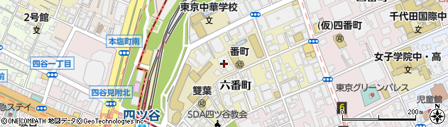 東京都千代田区六番町10周辺の地図