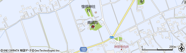 南蔵院周辺の地図